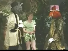 Vintage peludo gang bang porking en país de las maravillas