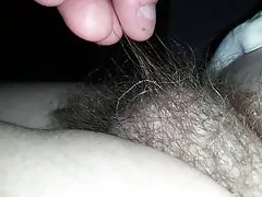 Coño peludo gordito suave brillante agradable salir de la ducha